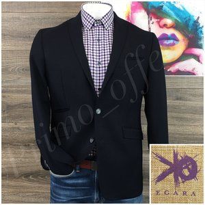 Egara Mens Blazer Sport Coat Two Button Jacket Wool Size 42R Slim Casual Suits‎